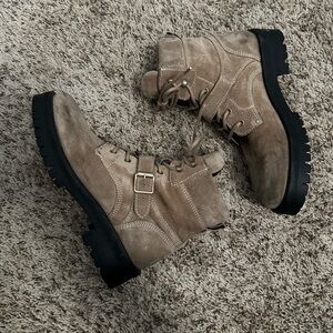 All Saints Combat Boots -Size 8